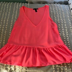 Bloomingdales aqua peplum blouse